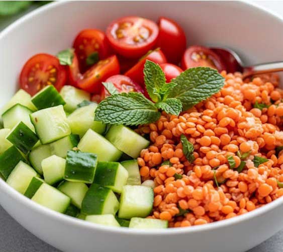 bol-lentilles-corail-concombres-tomates 2